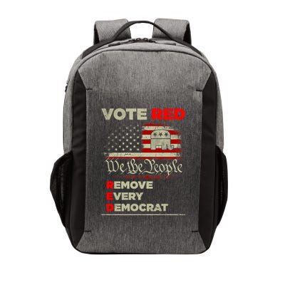Vote Red Remove Every Democrat Red Wave Republican GOP Vector Backpack