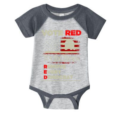 Vote Red Remove Every Democrat Red Wave Republican GOP Infant Baby Jersey Bodysuit
