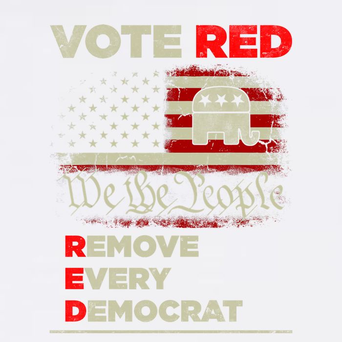 Vote Red Remove Every Democrat Red Wave Republican GOP Garment-Dyed Sweatshirt