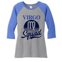 Vintage Retro Squad Design Virgo Zodiac Gift Women's Tri-Blend 3/4-Sleeve Raglan Shirt