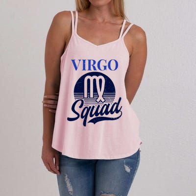 Vintage Retro Squad Design Virgo Zodiac Gift Women's Strappy Tank