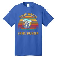 Vintage Retro Save Water Bourbon Gift Tall T-Shirt