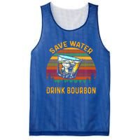 Vintage Retro Save Water Bourbon Gift Mesh Reversible Basketball Jersey Tank