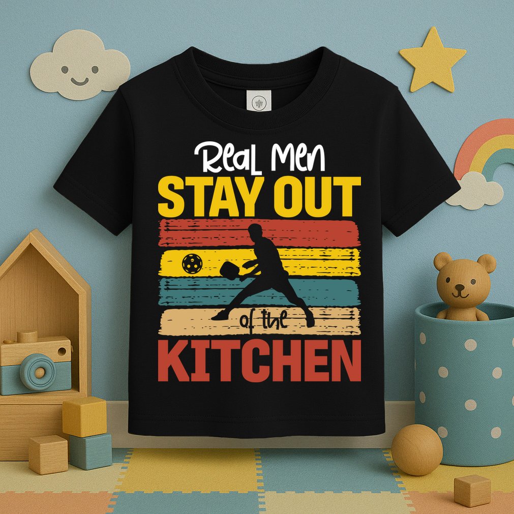 Vintage Real Stay Out Of The Kitchen Pickleball Gift Toddler T-Shirt