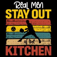 Vintage Real Stay Out Of The Kitchen Pickleball Gift Toddler T-Shirt