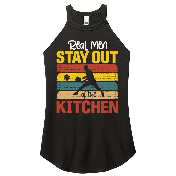 Vintage Real Stay Out Of The Kitchen Pickleball Gift Women's Perfect Tri Rocker Tank