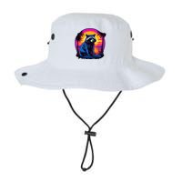 Vintage Retrowave Synthwave 80s Vaporwave Raccoon Legacy Cool Fit Booney Bucket Hat