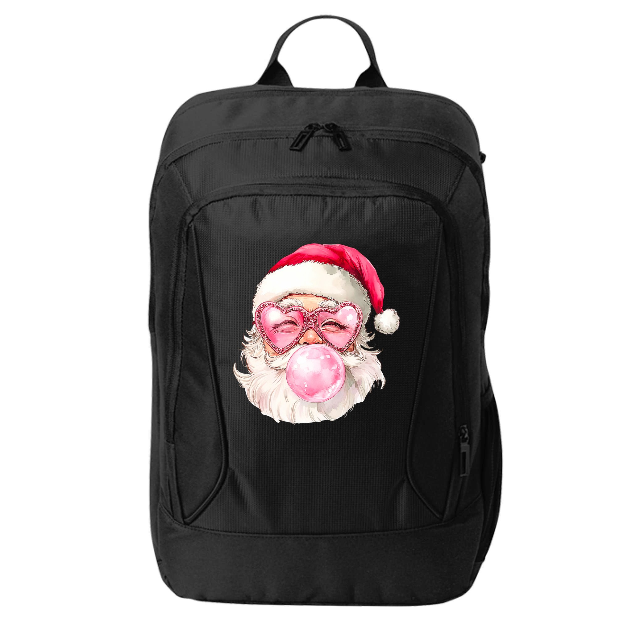 Vintage Retro Santa Christmas Bubble Gum City Backpack