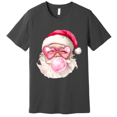 Vintage Retro Santa Christmas Bubble Gum Premium T-Shirt