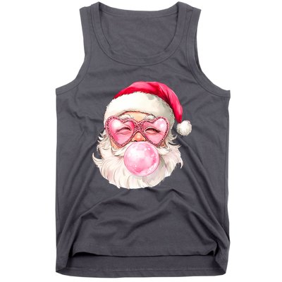 Vintage Retro Santa Christmas Bubble Gum Tank Top