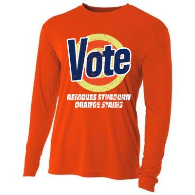 Vote Removes Stubborn Orange Stains Kamala Harris Gift Cooling Performance Long Sleeve Crew