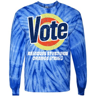 Vote Removes Stubborn Orange Stains Kamala Harris Gift Tie-Dye Long Sleeve Shirt