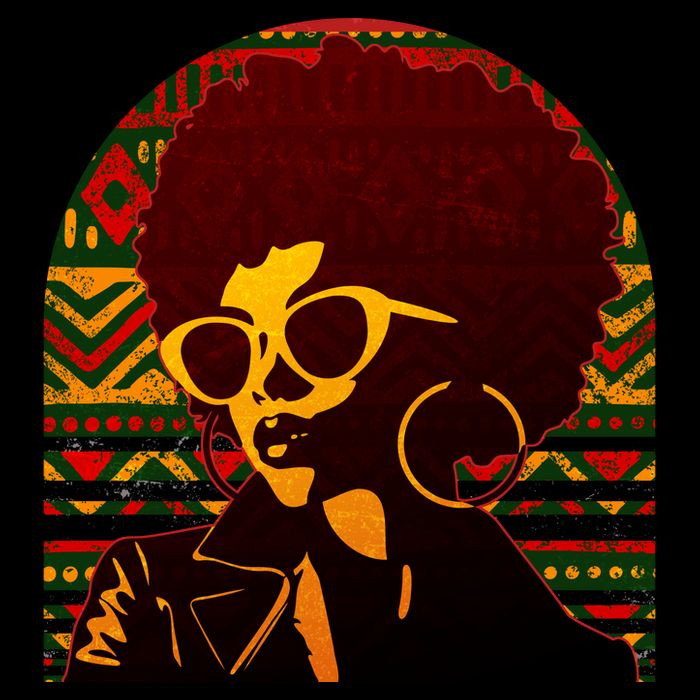 Vintage Retro Stylish Black African American Woman With Afro Mug