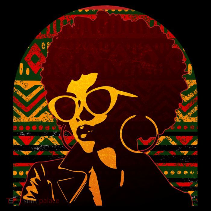 Vintage Retro Stylish Black African American Woman With Afro Flatbill Hat