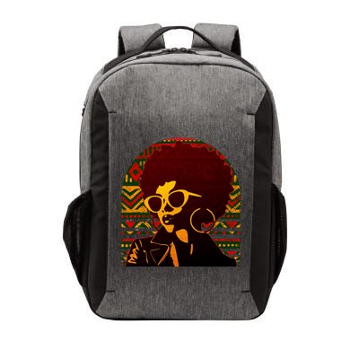 Vintage Retro Stylish Black African American Woman With Afro Vector Backpack