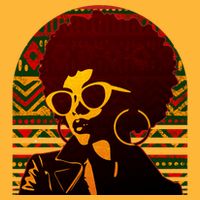 Vintage Retro Stylish Black African American Woman With Afro Trucker Hat