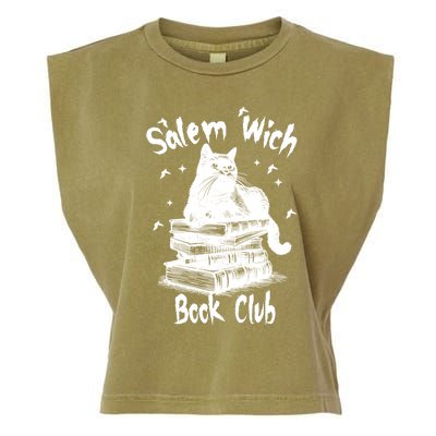 Vintage Retro Salem Witch Book Club Garment-Dyed Women's Muscle Tee