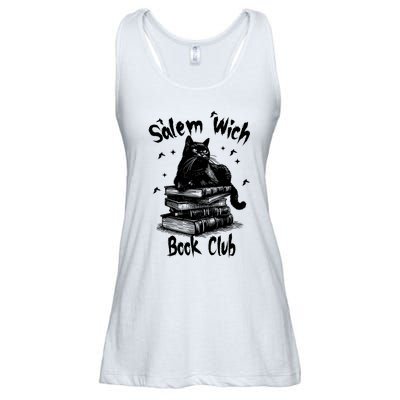 Vintage Retro Salem Witch Book Club Ladies Essential Flowy Tank