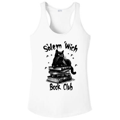 Vintage Retro Salem Witch Book Club Ladies PosiCharge Competitor Racerback Tank