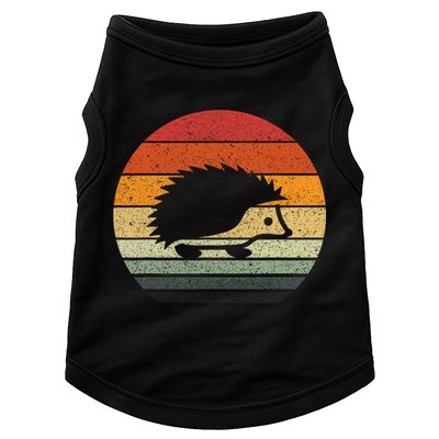 Vintage Retro Sunset Hedgehog Doggie Tank