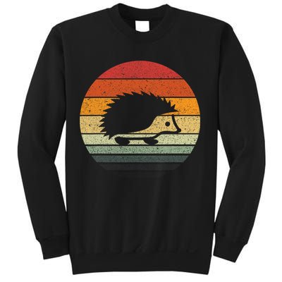 Vintage Retro Sunset Hedgehog Sweatshirt