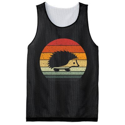 Vintage Retro Sunset Hedgehog Mesh Reversible Basketball Jersey Tank