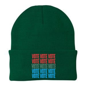 Vote Retro Style Vote 2024 Election Knit Cap Winter Beanie