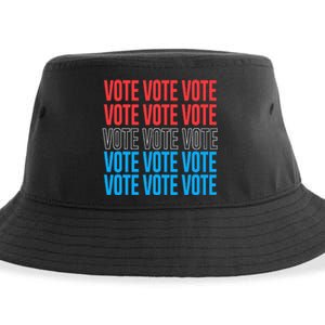 Vote Retro Style Vote 2024 Election Sustainable Bucket Hat