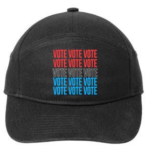 Vote Retro Style Vote 2024 Election 7-Panel Snapback Hat