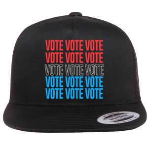 Vote Retro Style Vote 2024 Election Flat Bill Trucker Hat