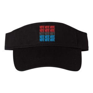 Vote Retro Style Vote 2024 Election Valucap Bio-Washed Visor