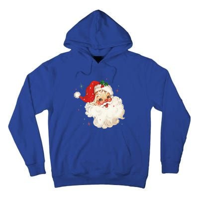 Vintage Retro Santa Christmas Gift Tall Hoodie