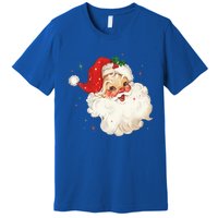 Vintage Retro Santa Christmas Gift Premium T-Shirt