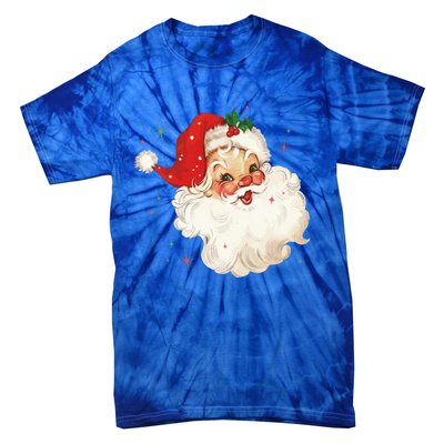 Vintage Retro Santa Christmas Gift Tie-Dye T-Shirt