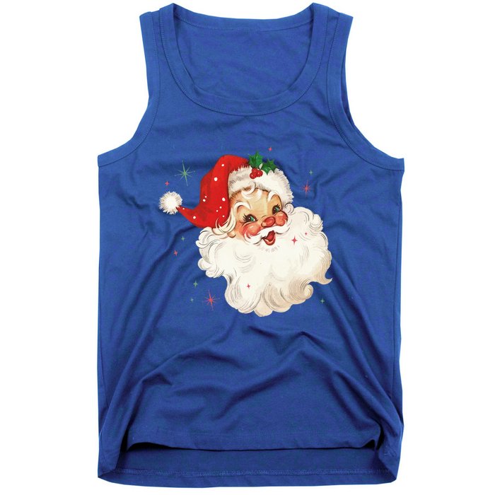 Vintage Retro Santa Christmas Gift Tank Top