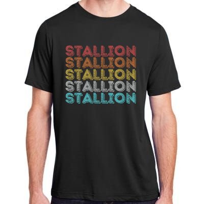 Vintage Retro Stallion Adult ChromaSoft Performance T-Shirt