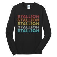 Vintage Retro Stallion Tall Long Sleeve T-Shirt