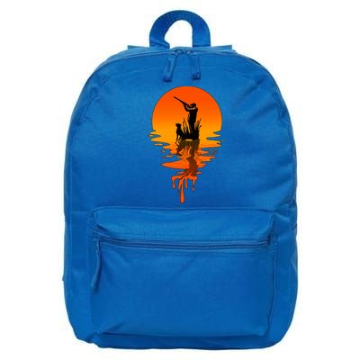 Vintage Retro Style Duck Hunting Gift 16 in Basic Backpack
