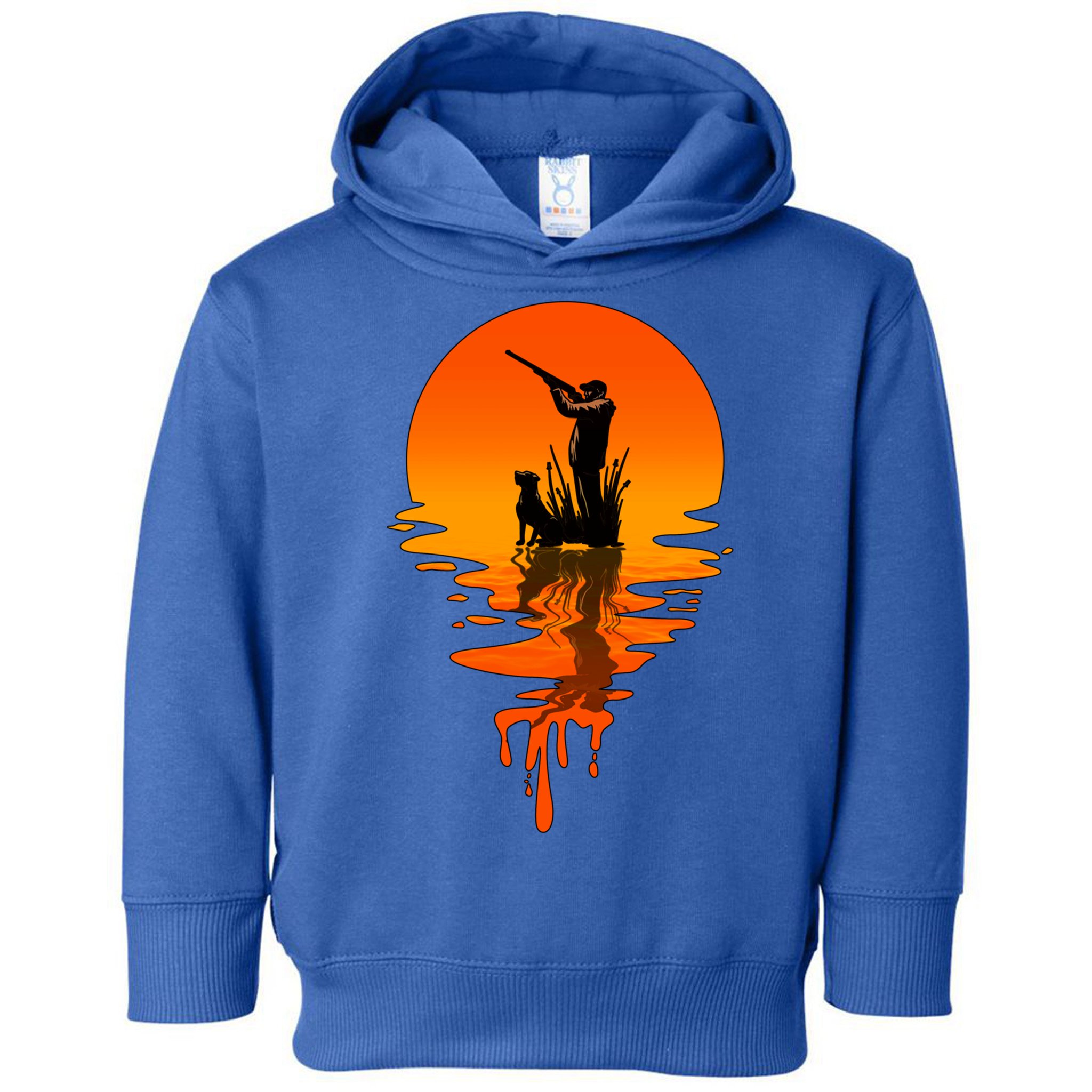 Vintage Retro Style Duck Hunting Gift Toddler Hoodie