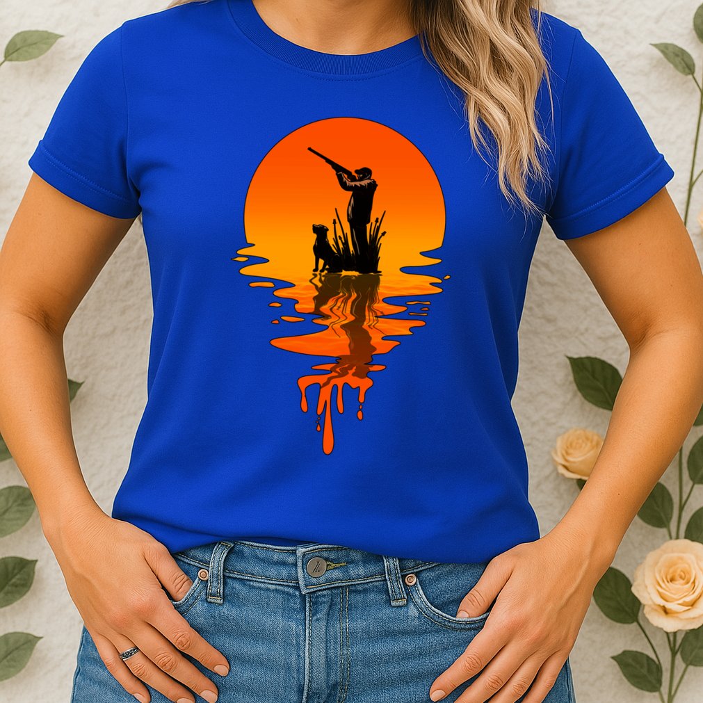 Vintage Retro Style Duck Hunting Gift Womens T-Shirt