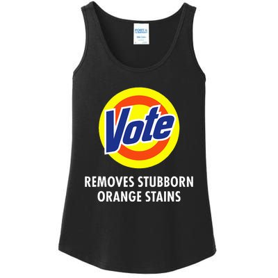 Vote Removes Stubborn Orange Stains Funny Anti Trump Ladies Essential Tank