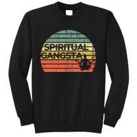 Vintage Retro Sunset Funny Yoga Spiritual Gangsta Sweatshirt