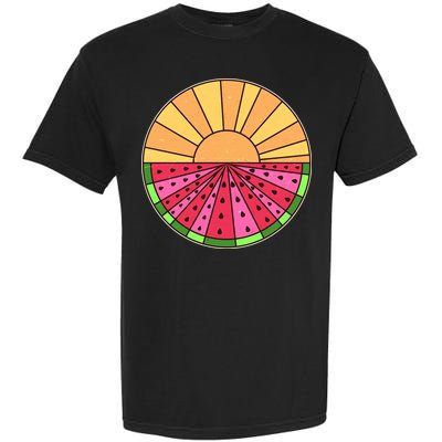 Vintage Retro Summer Sunshine Watermelon Garment-Dyed Heavyweight T-Shirt