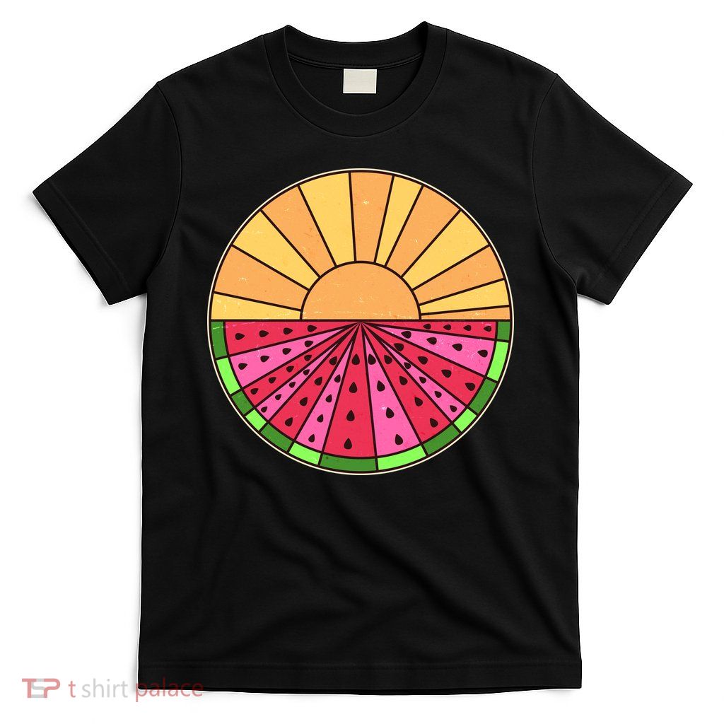 Vintage Retro Summer Sunshine Watermelon T-Shirt