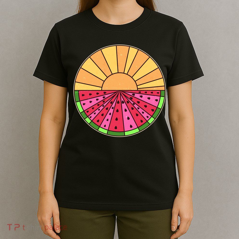 Vintage Retro Summer Sunshine Watermelon T-Shirt