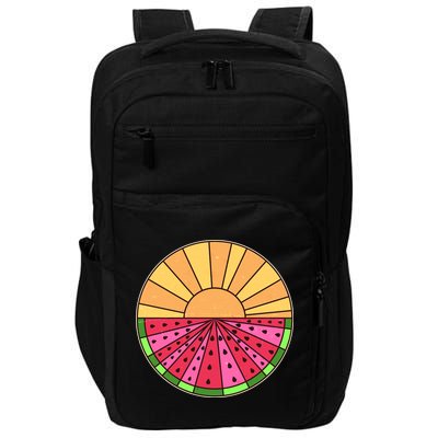 Vintage Retro Summer Sunshine Watermelon Impact Tech Backpack