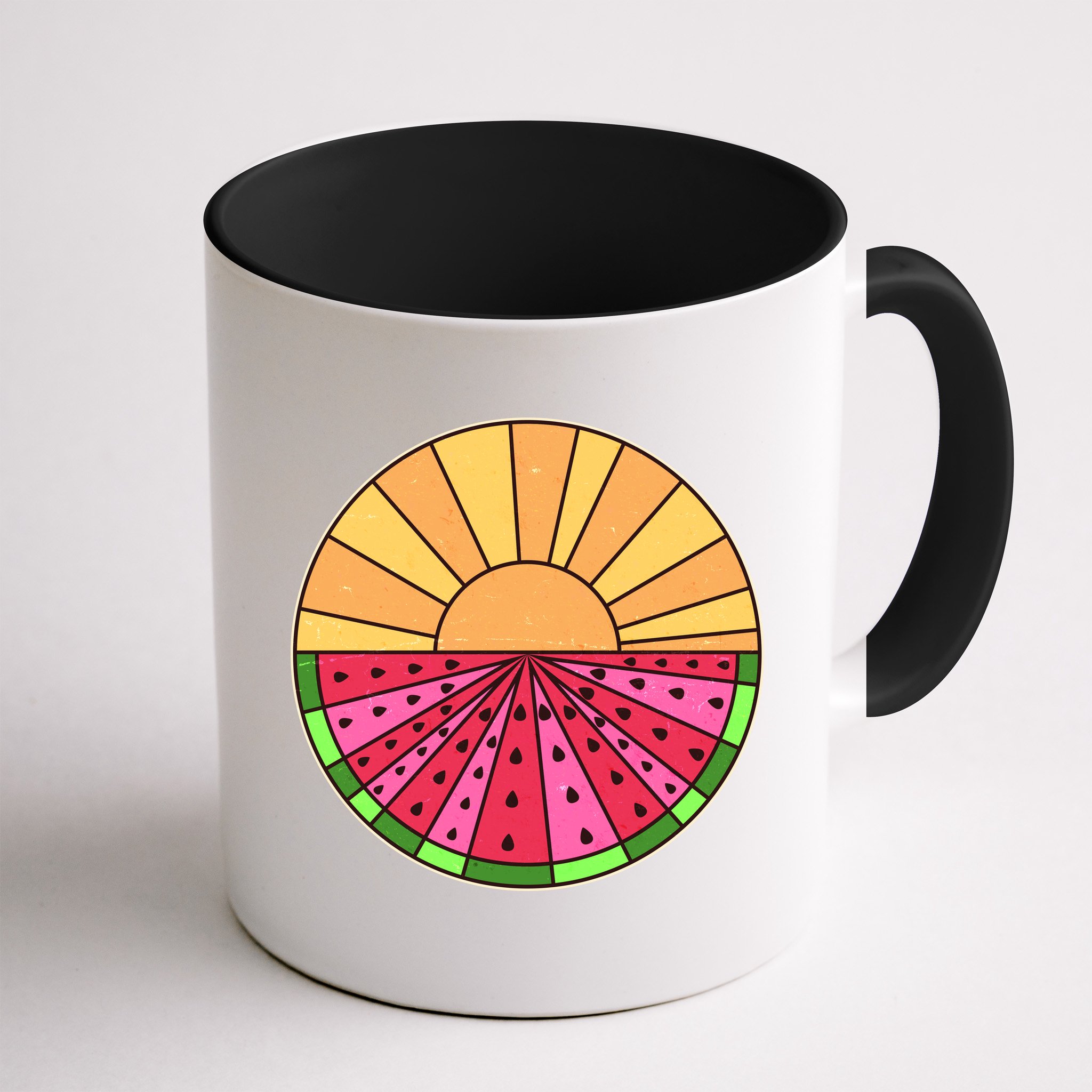 Vintage Retro Summer Sunshine Watermelon Mug