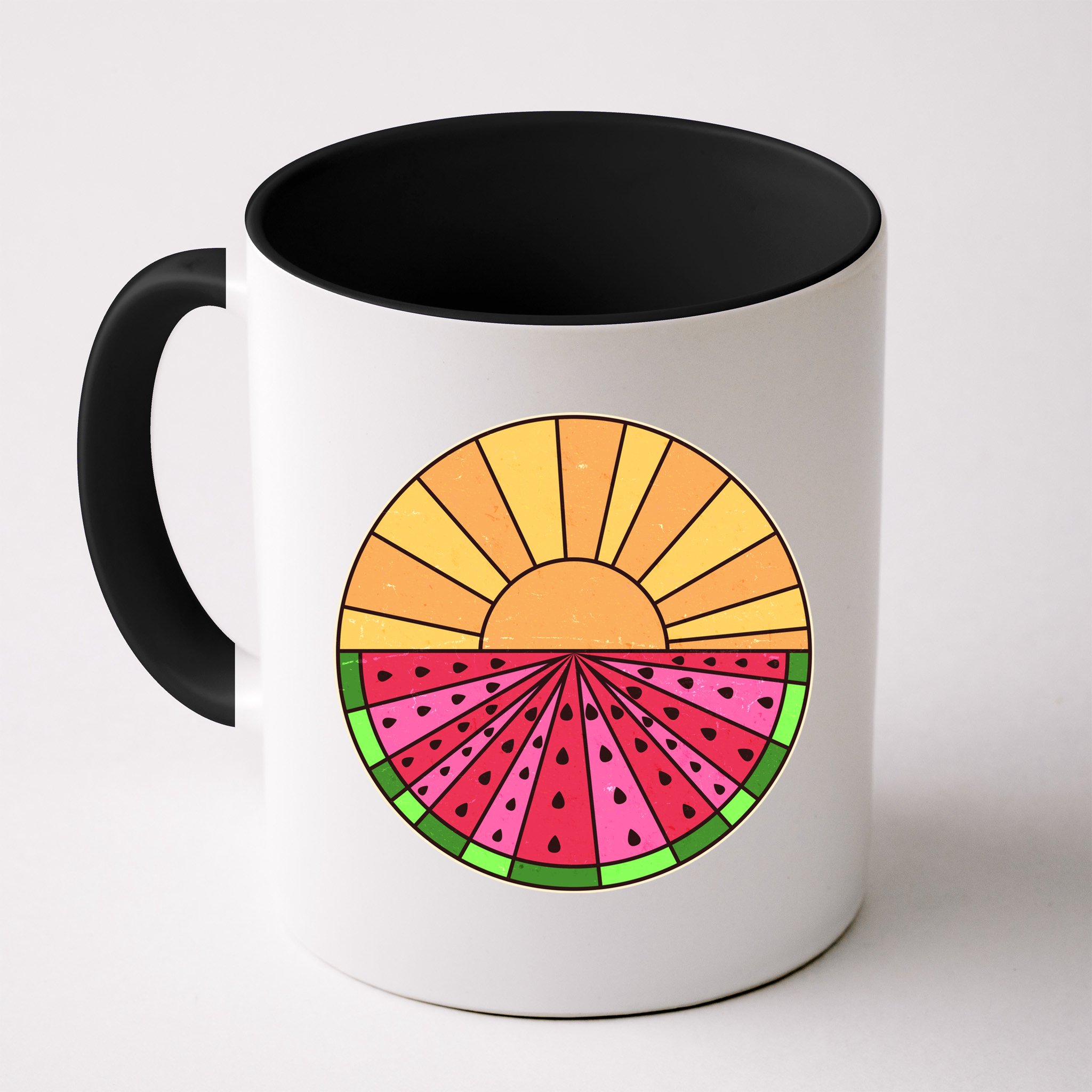 Vintage Retro Summer Sunshine Watermelon Mug