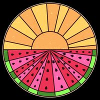 Vintage Retro Summer Sunshine Watermelon Poster