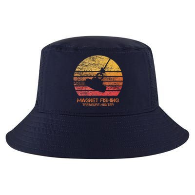 Vintage Retro Sunset Magnet Fishing Cool Comfort Performance Bucket Hat